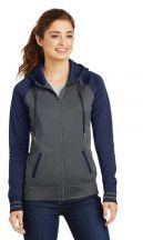 Sport-Tek� Ladies Sport-Wick� Varsity Fleece Full-Zip Hooded Jacket